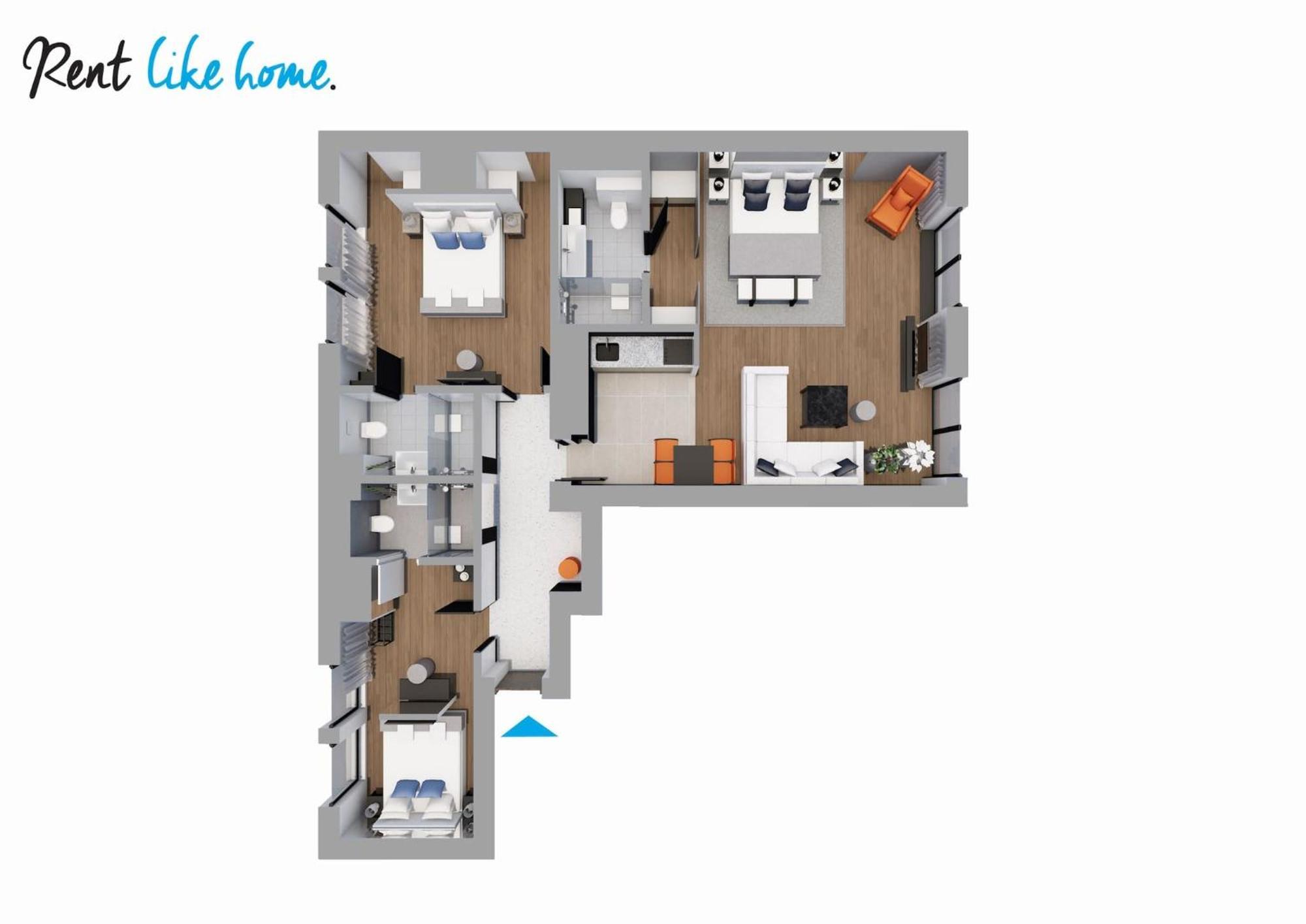 Rent Like Home - Deo Plaza Wyspa Spichrzow Gdansk Exterior photo